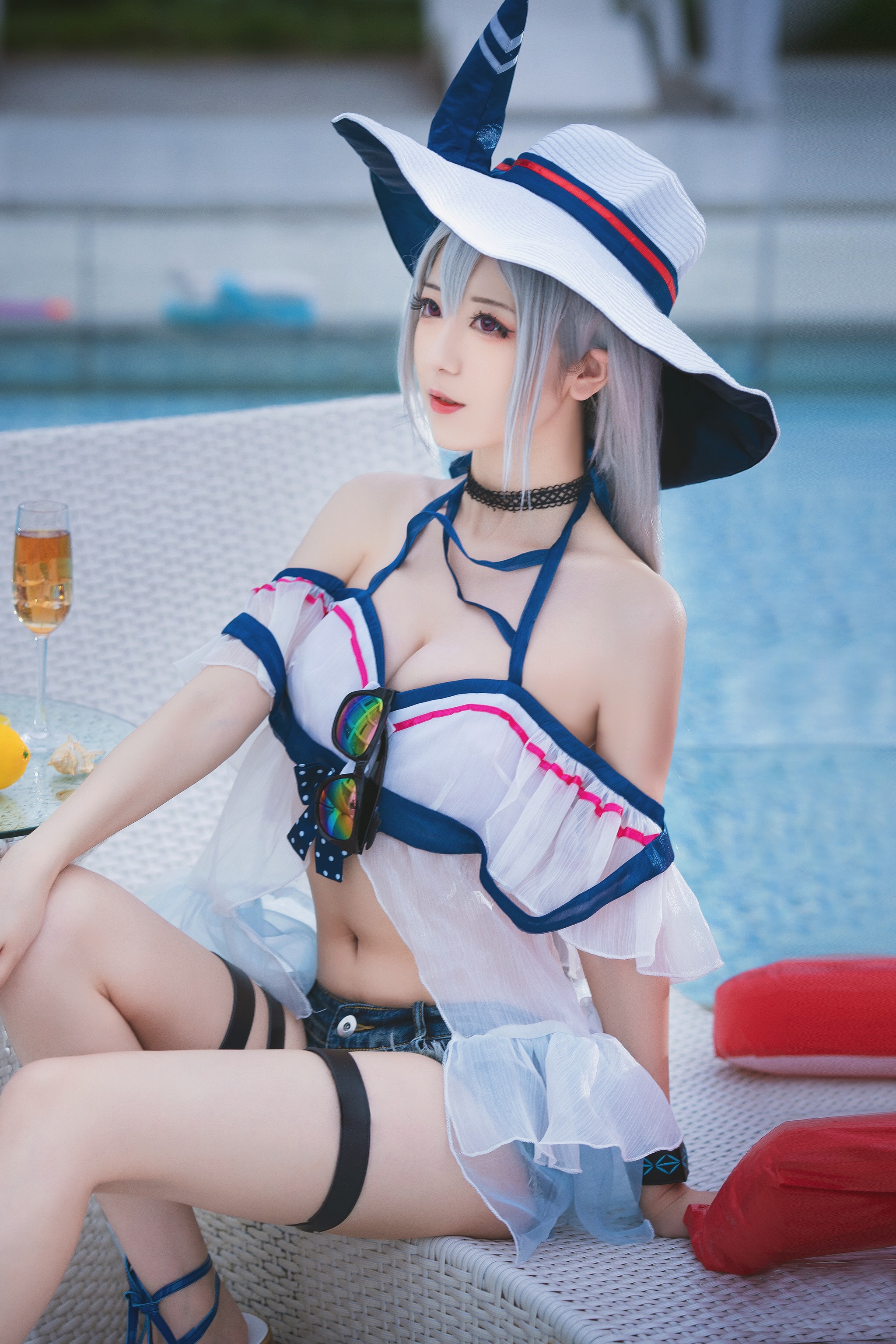 图片[1]-弥音音 – NO.035 ww 明日方舟-斯卡蒂[12P]-XikXak